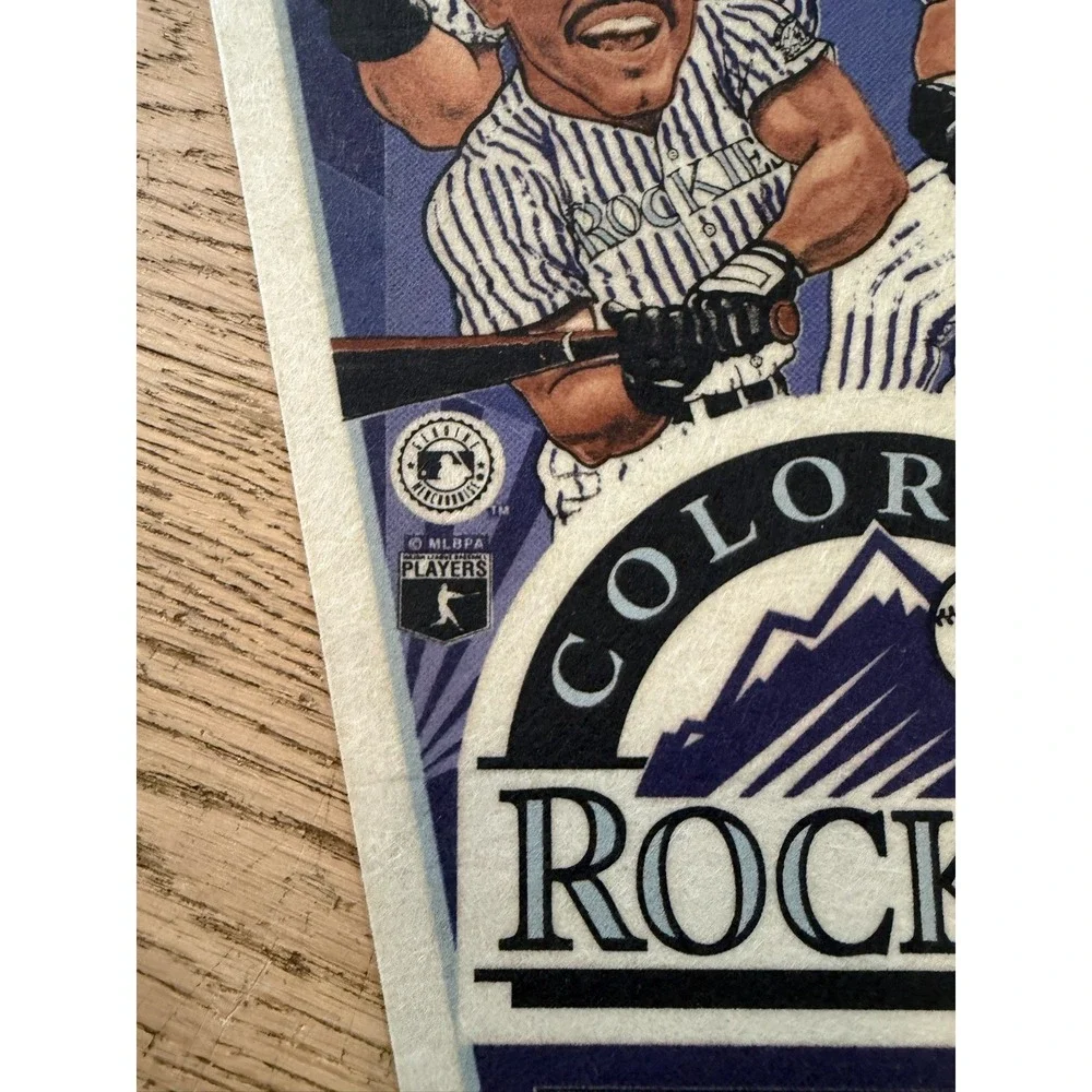 Colorado Rockies Big Bats II Pennant Banner MLB Baseball Team‎ Fan Memorabilia